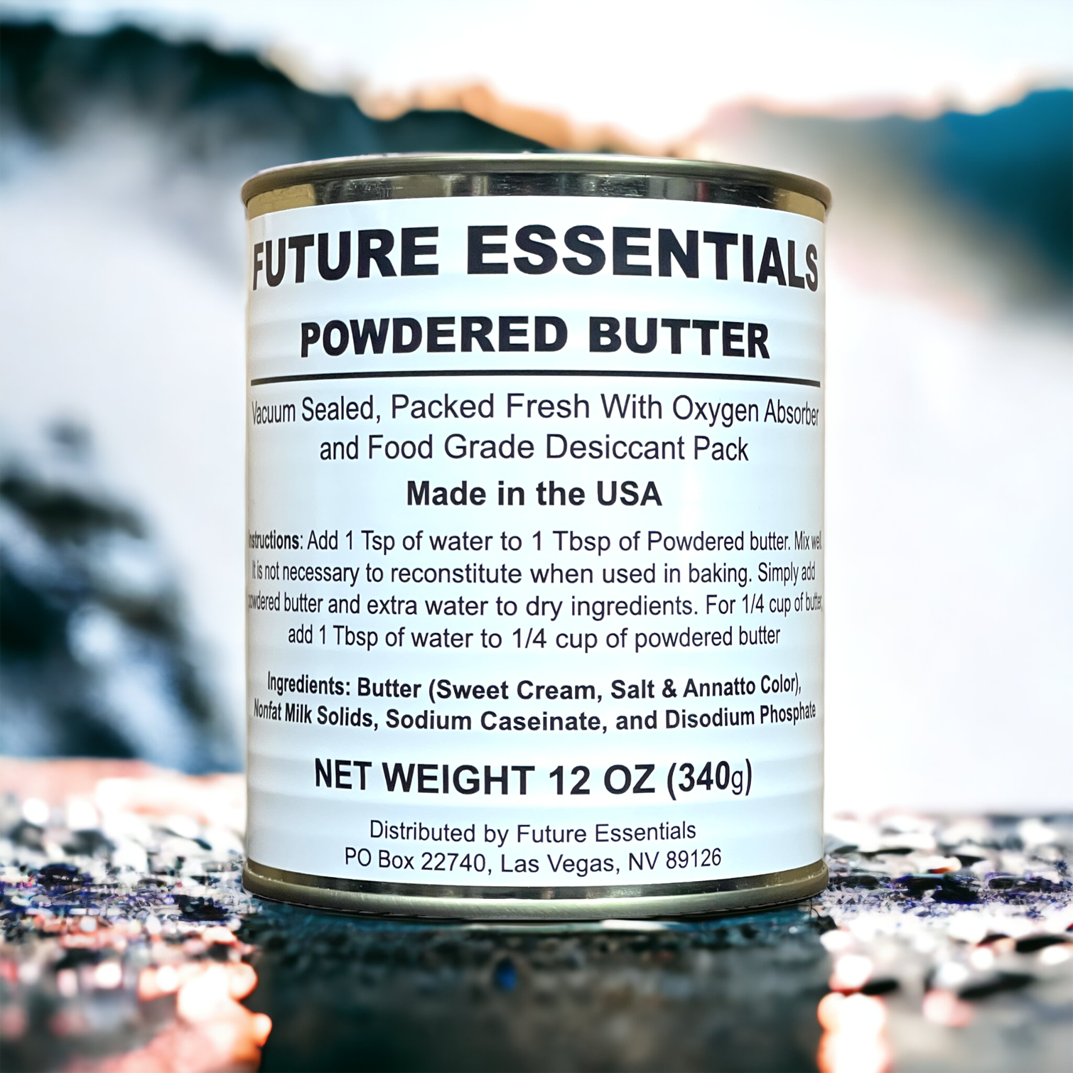 Canned Butter by Future Essentials, Powdered, Long Shelf Life, Made in the USA