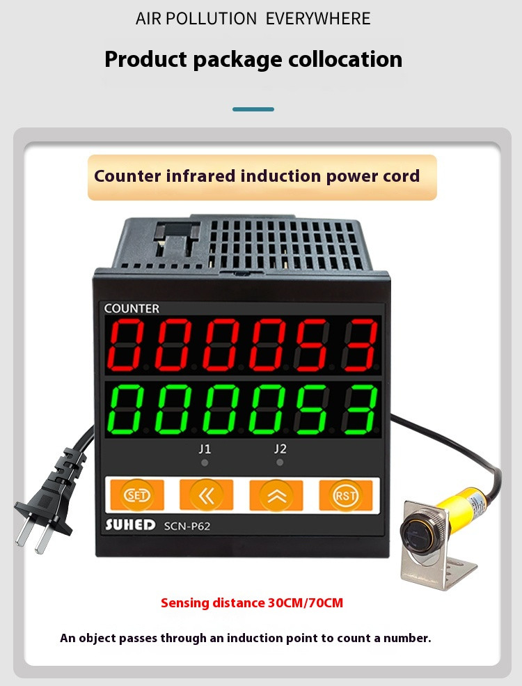 Intelligent Infrared Automatic Sensor Counter Electronic Digital Display