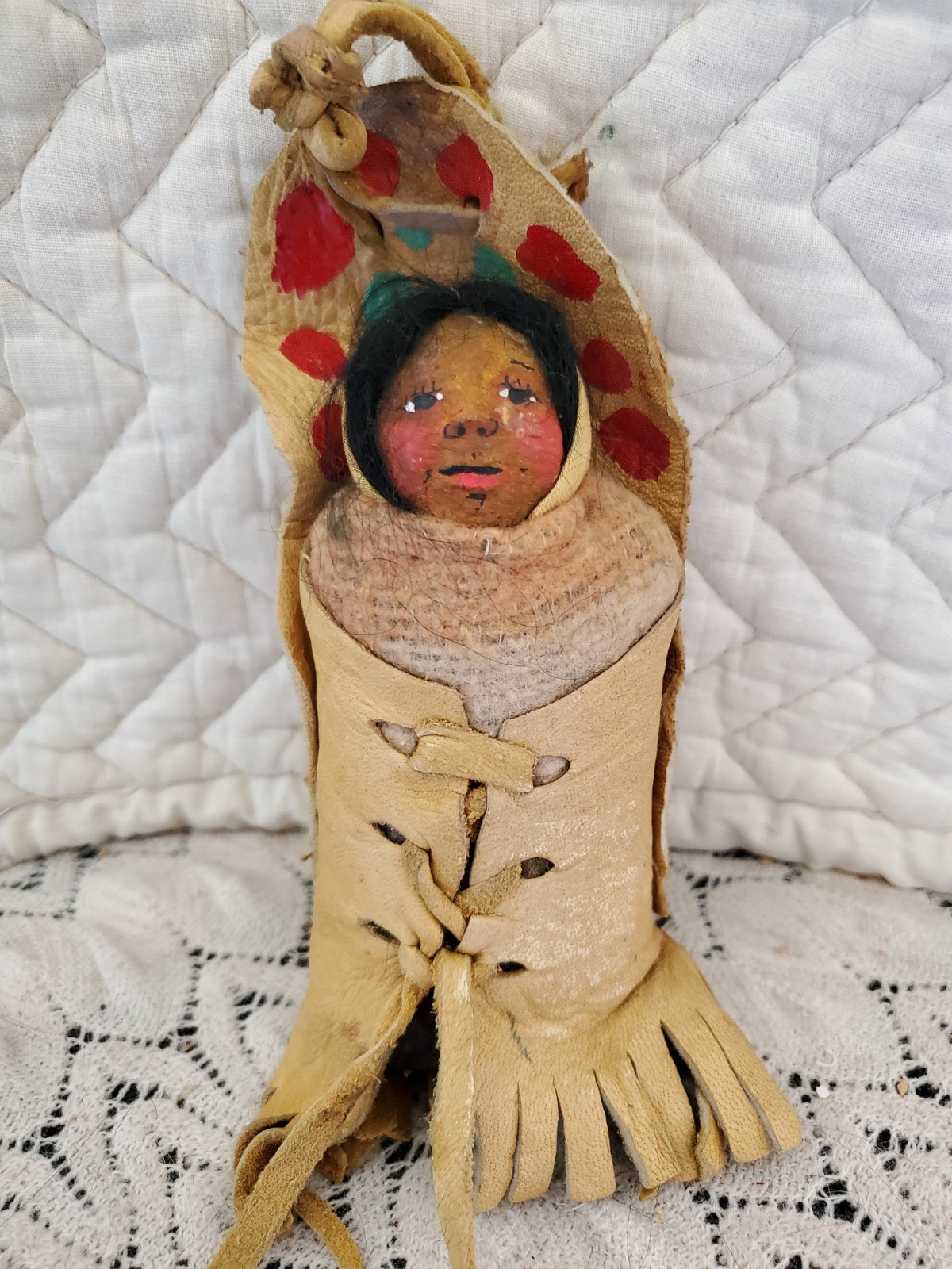 Early Mary Frances Woods Native American Indian Doll Pre Skookum Papoose