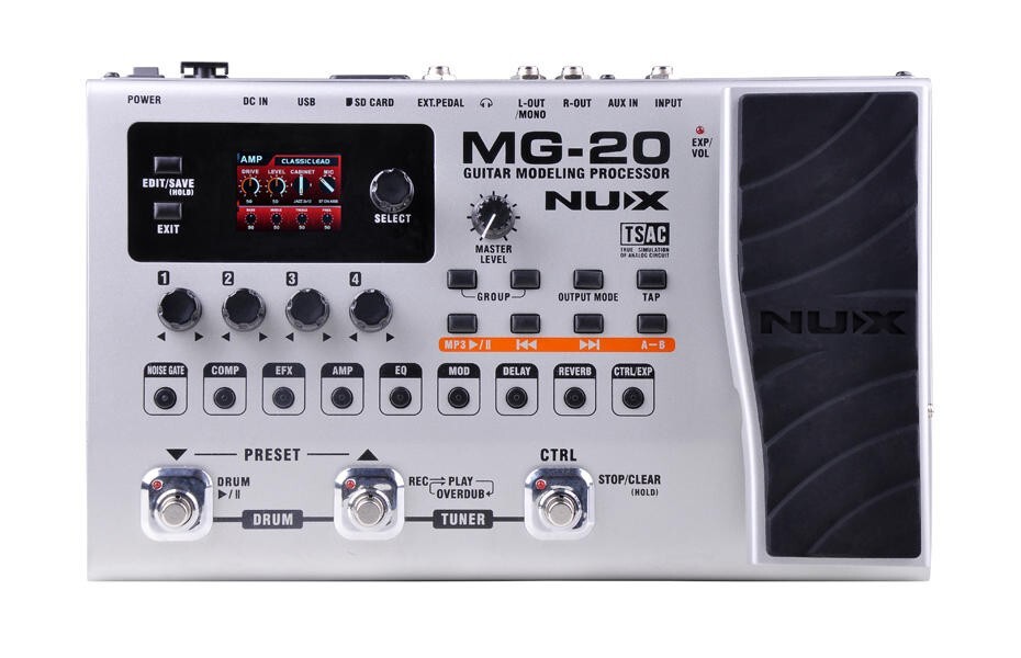 Nux MG-20 Electric Modeling Guitar Multi-Effects Modeling Processor UC