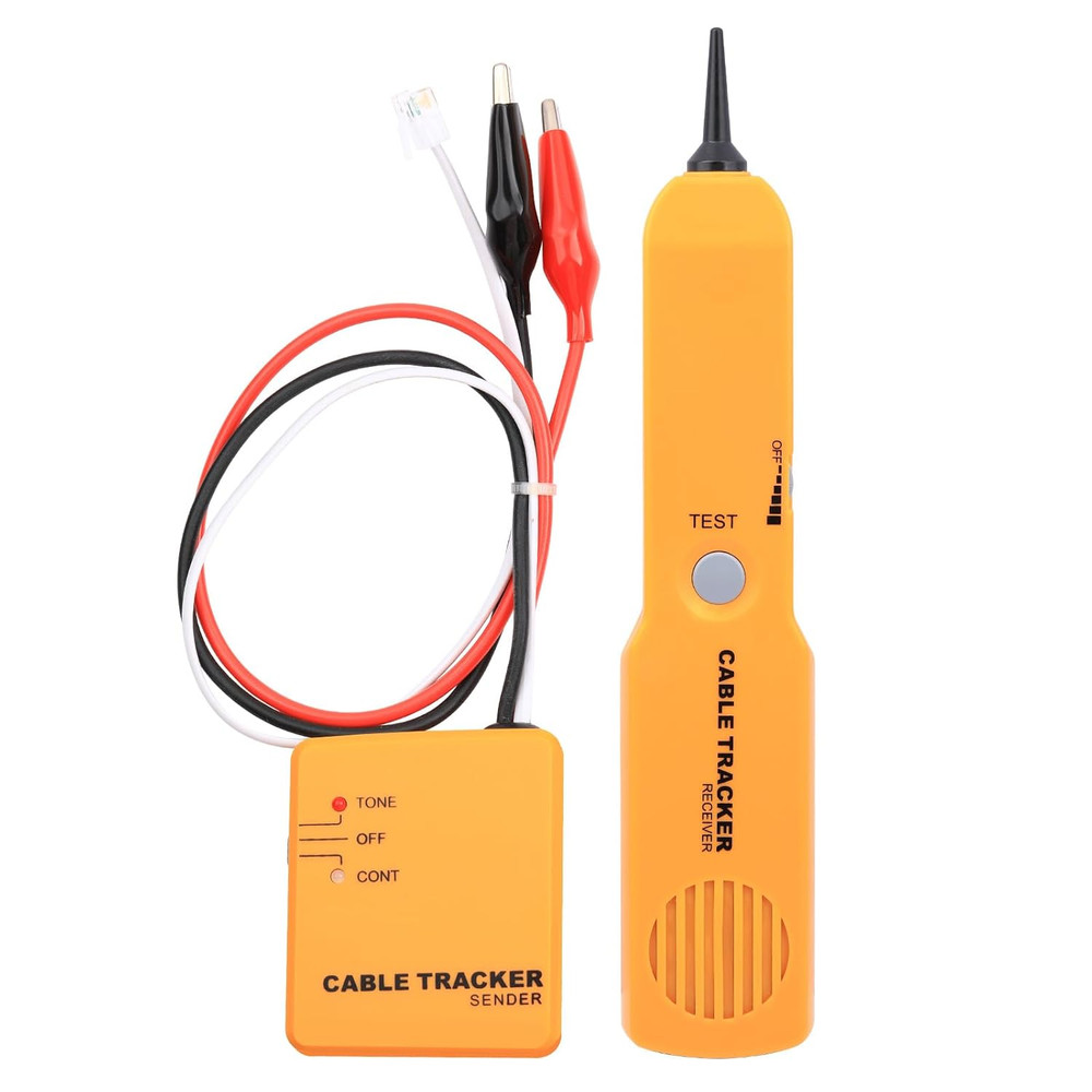 Yellow Cable Finder Tone Generator Probe Tracer Wire Tracker Cable Circuit Teste