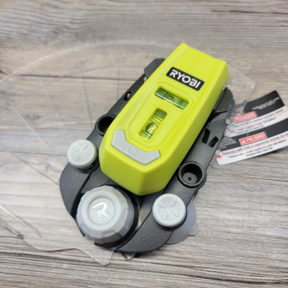 RYOBI Multi Surface Laser Level 2 Vial, 20Ft Horizontal & Vertical Line Laser