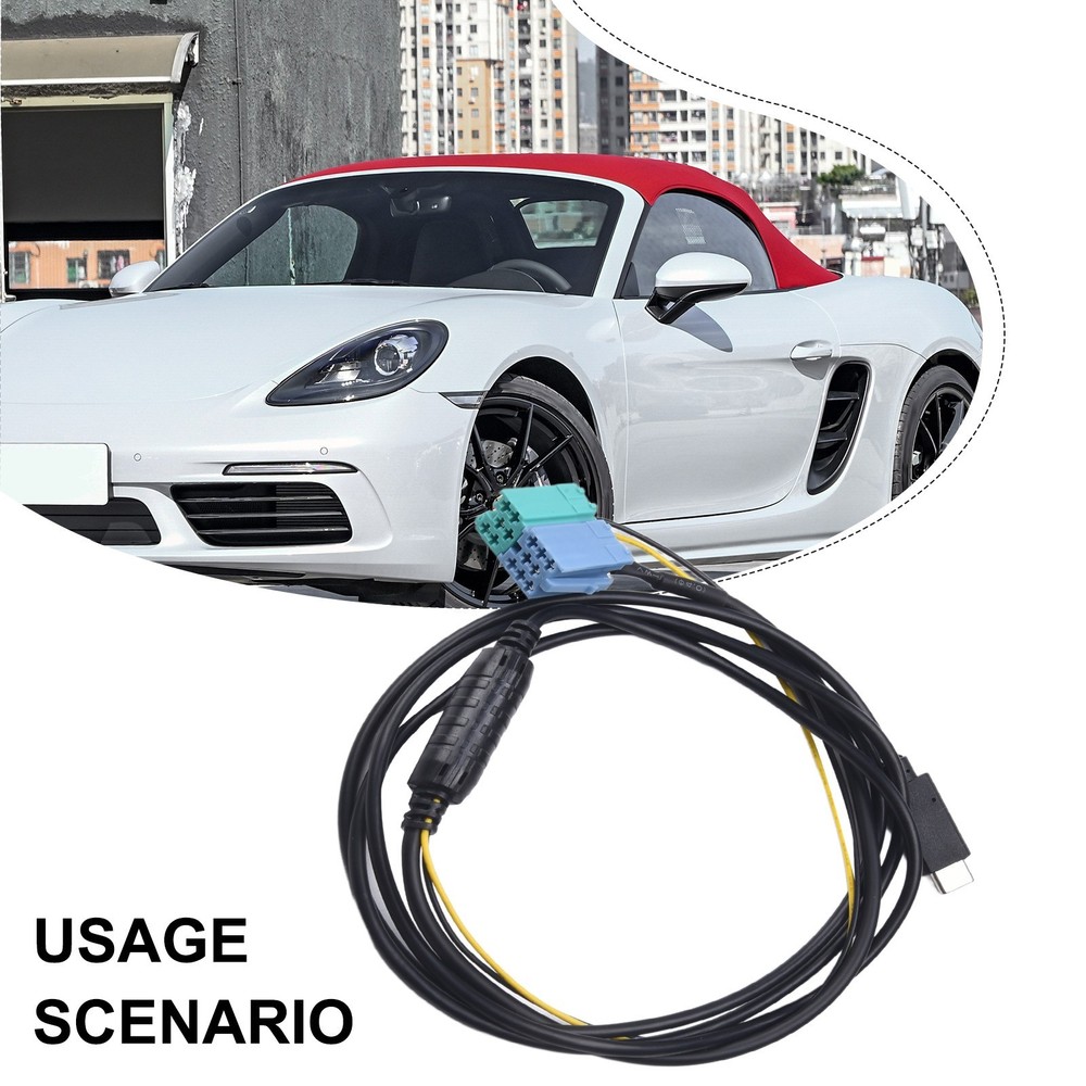 For BECKER Audio CD Player TYPEC Audio Input Cable AUX Audio+Charging Cable
