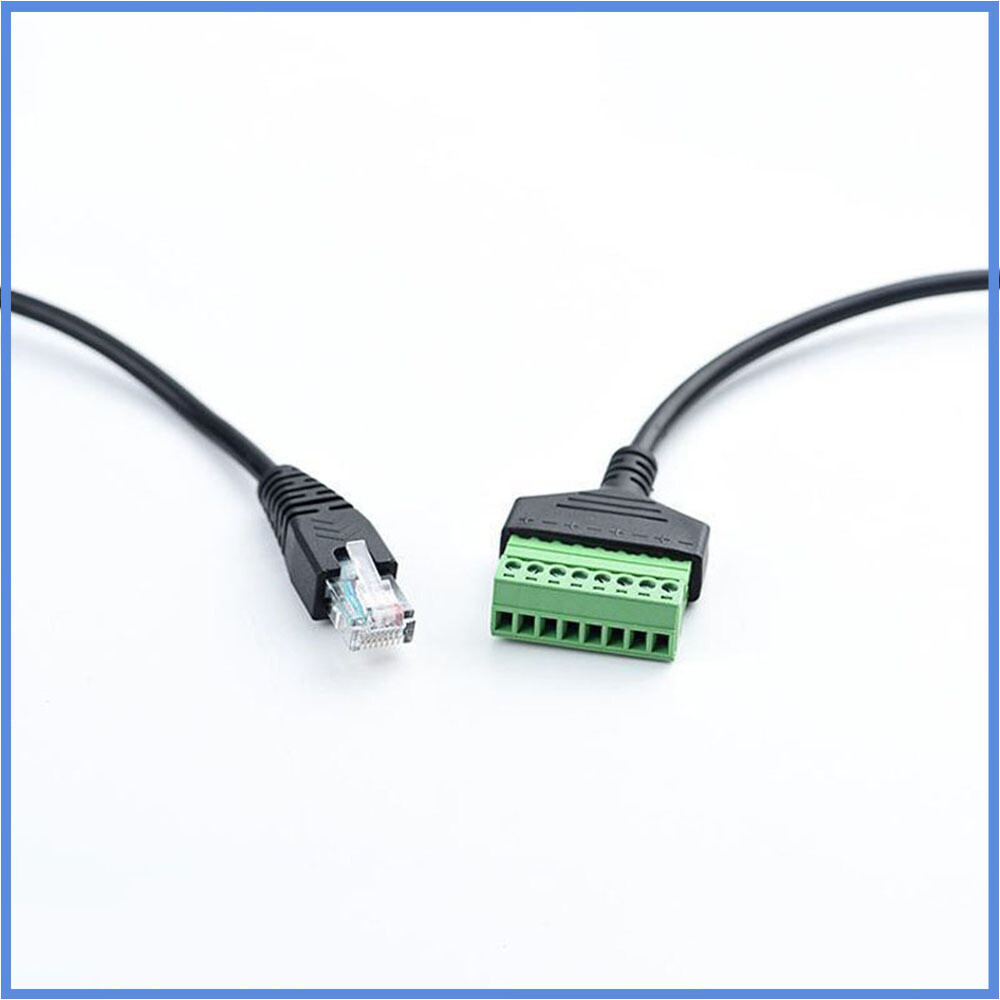 Network RJ45 revolution terminal 8-core extension cable adapter cable can fixed