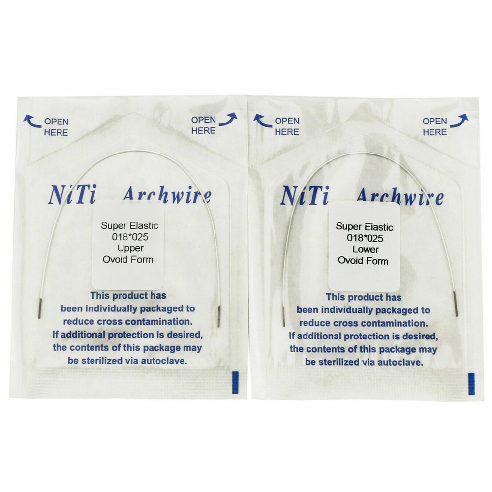 10Packs Dental Orthodontic Super Elastic Niti Arch Wire Rectangular Color Coded