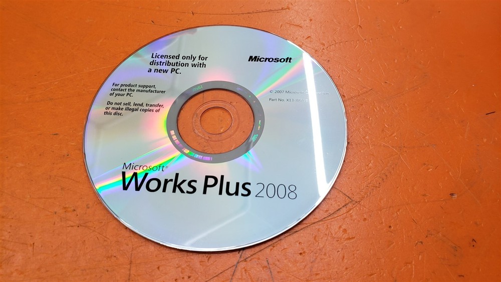 ⭐️⭐️⭐️⭐️⭐️ Microsoft Works Plus 2008