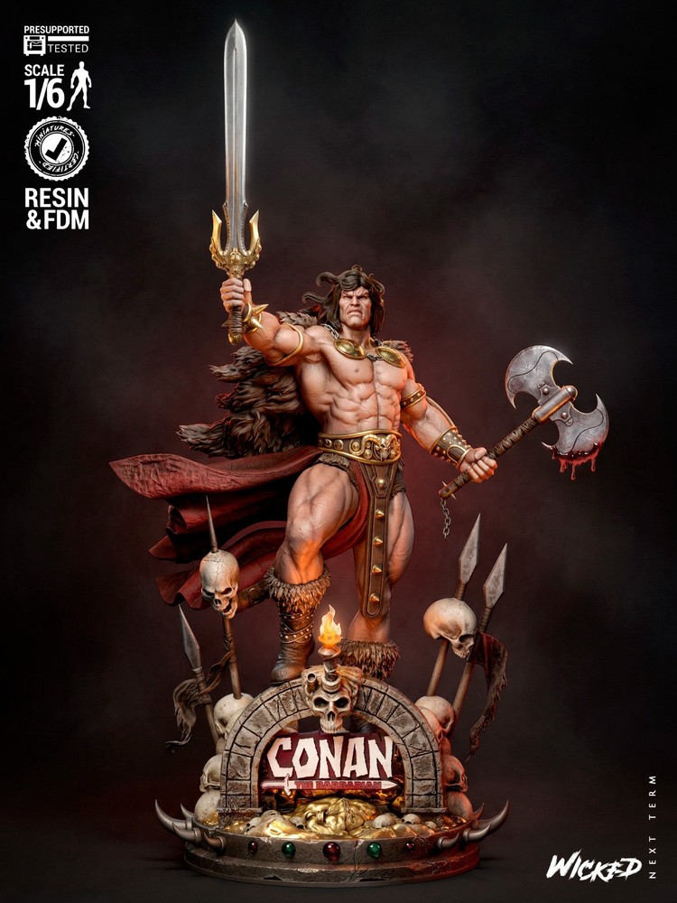 Conan model kit unassembled unpainted see Description