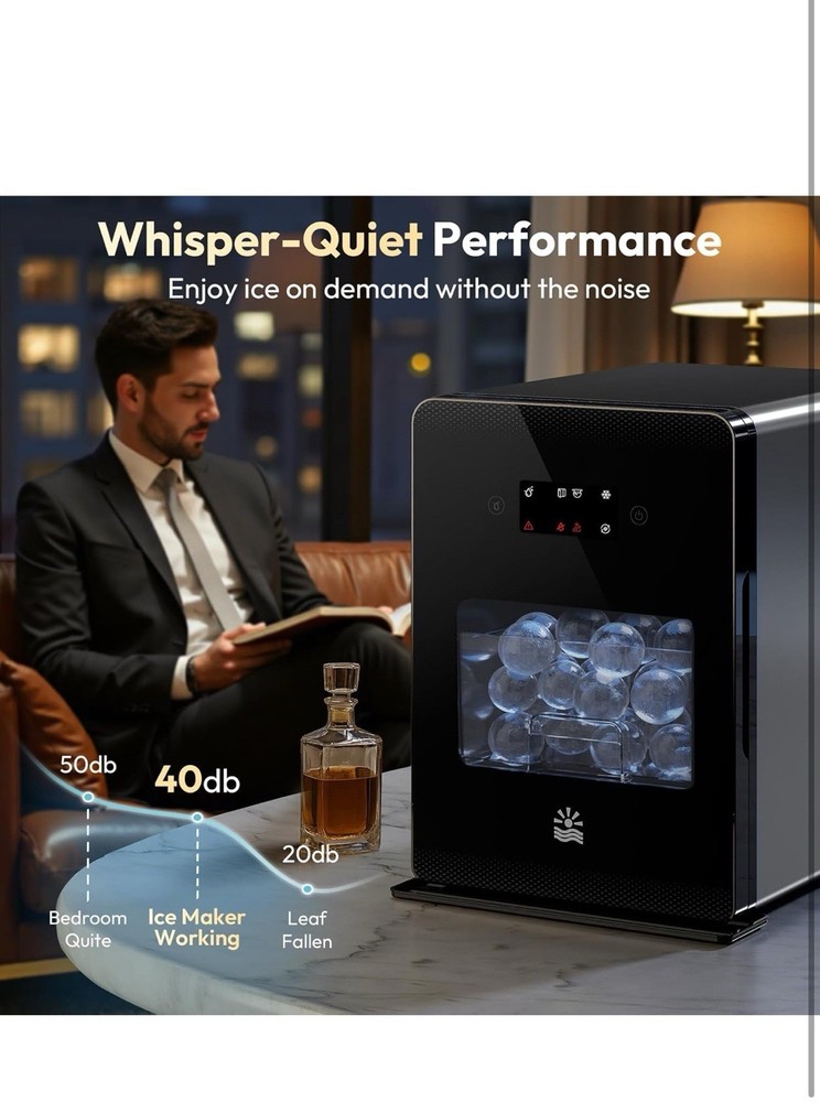 Ice Maker Automatic Whiskey Ice Ball Maker Machine Clear Cube Machine For Home