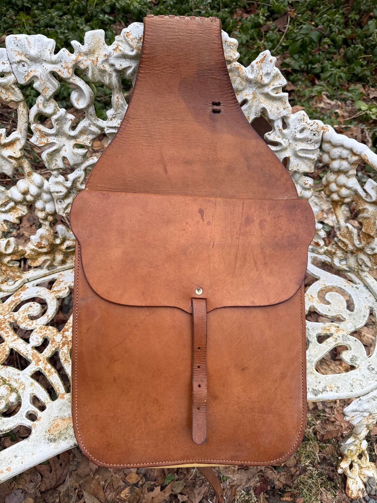 VTG LEATHER SADDLE BAGS WESTERN EQUESTRIAN TACK HORSE TACK CUSTOM HAND MADE