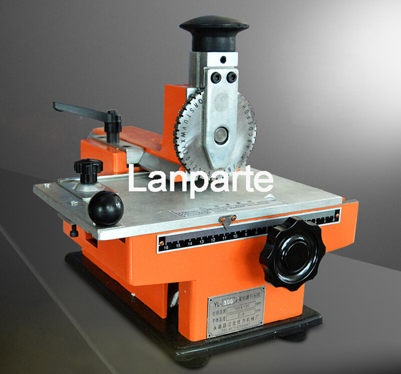 Manual Deboss Metal Label Embosser Dog Tag Stamping Printer Marking Machine