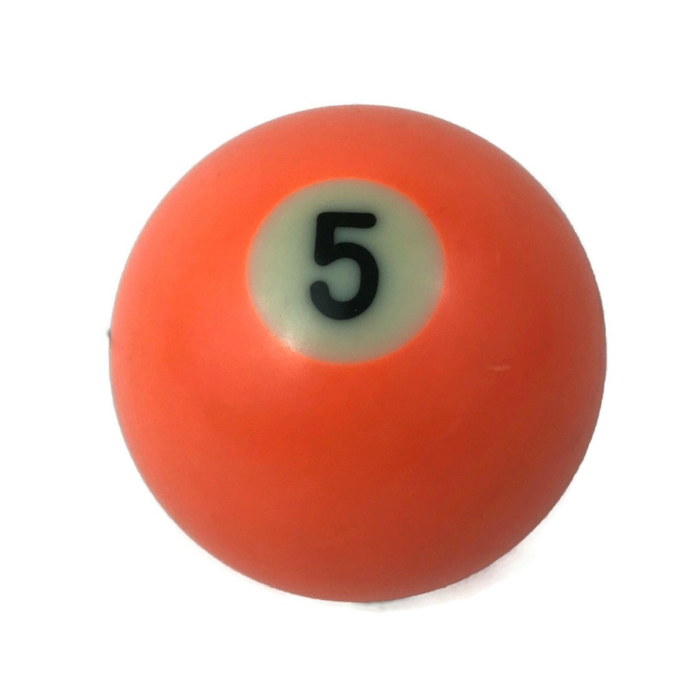 Orange #5 Five Pool Billiard Ball 2 1/4" Vintage Replacement Used Solid 2.25"