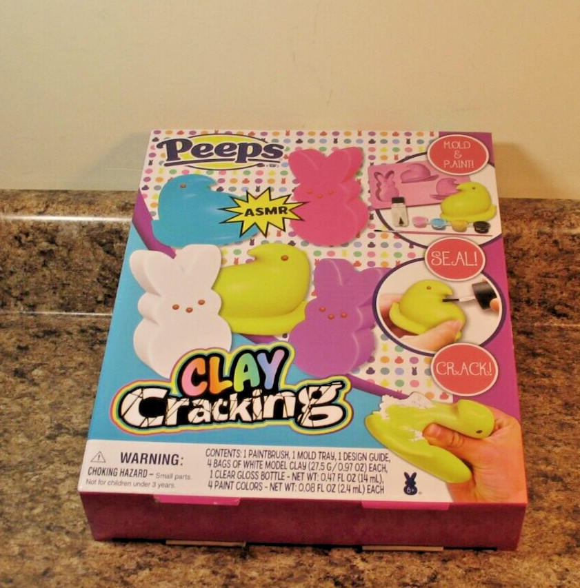 Peeps Easter Clay Cracking Mold & Paint Set NEW