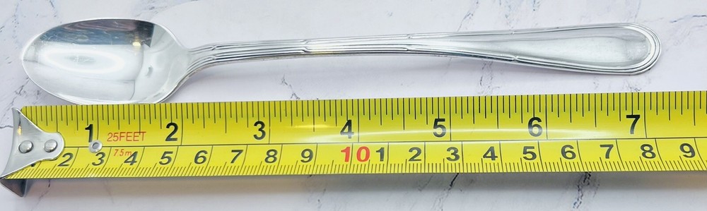 Oneida Ltd Silversmiths Becket silver-plated flatware 4 Ice Tea Spoons Flatware