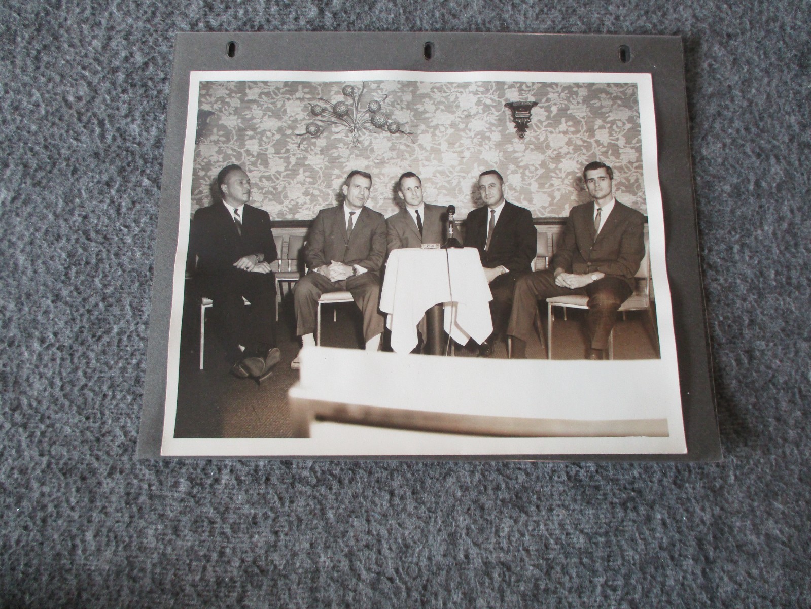 1966 NASA APOLLO 1 PHOTO ORIG GELATIN-ASTRONAUTS KILLED- GRISSOM/CHAFFEE/WHITE