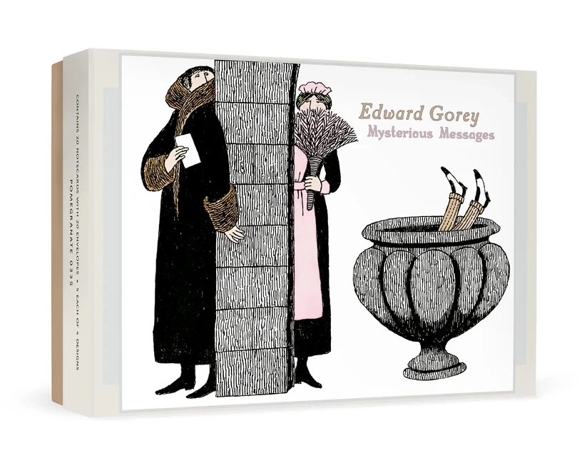 Edward Gorey: Mysterious Messages - Boxed Notecards - 20 cards & envelopes 0335