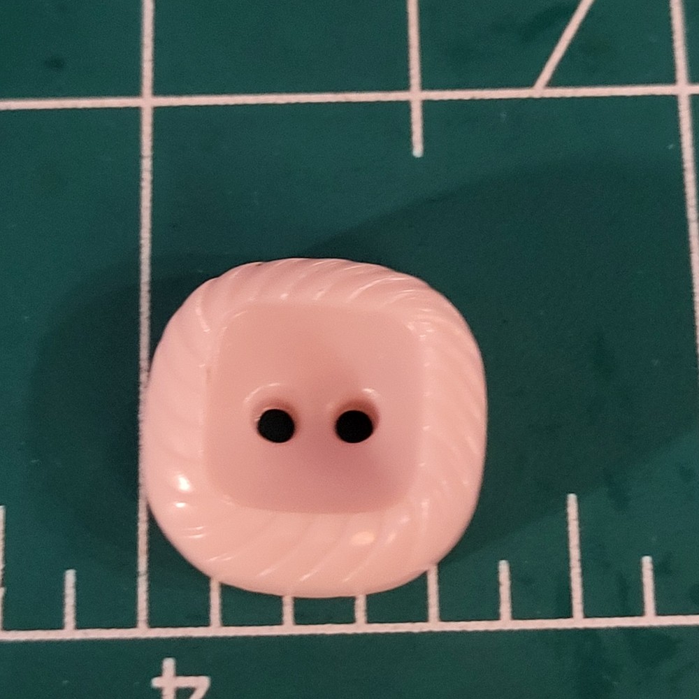 Colt # 7 button pink square fancy edges 5/8" confirmed pattern excellent