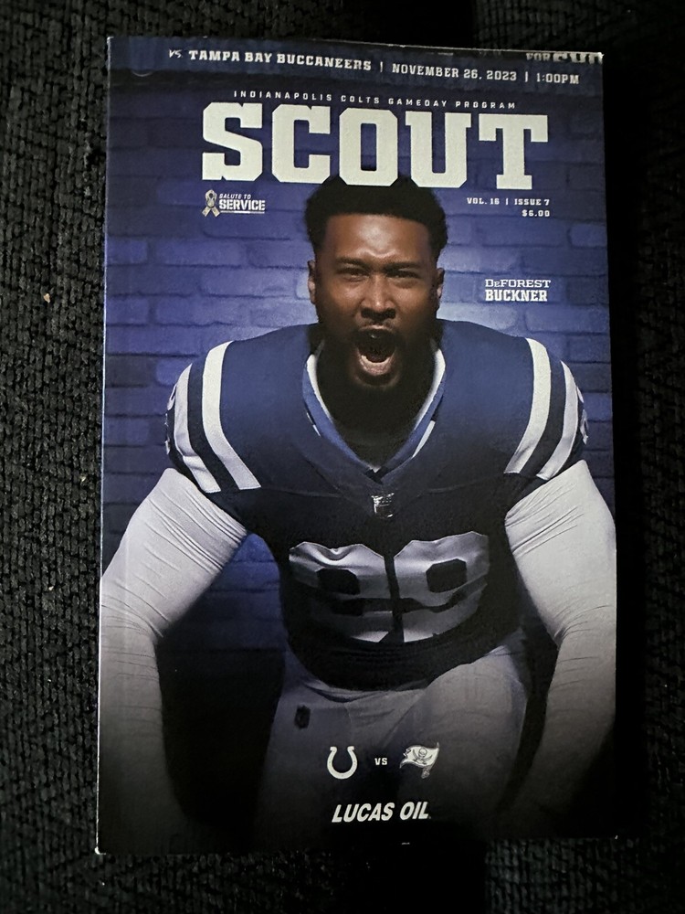 2023 Indianapolis Colts DeForest Buckner Scout Program Magazine