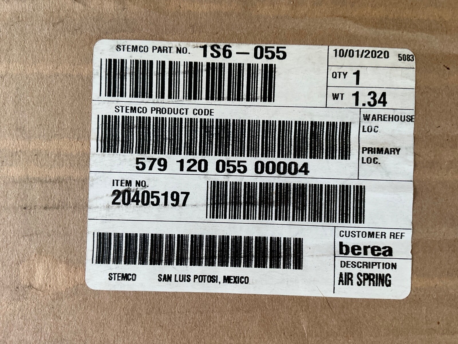 Genuine Goodyear 1S6-055 Air spring