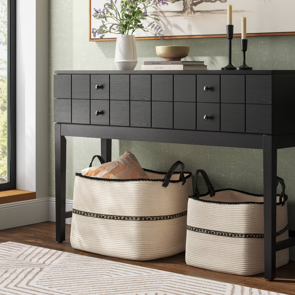 Rectangle Braided Sewing Basket - Threshold