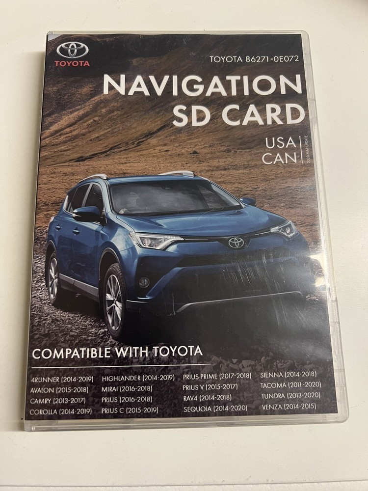TOYOTA Navigation Micro  SD CID card Map Data OEM86271 0e072/z