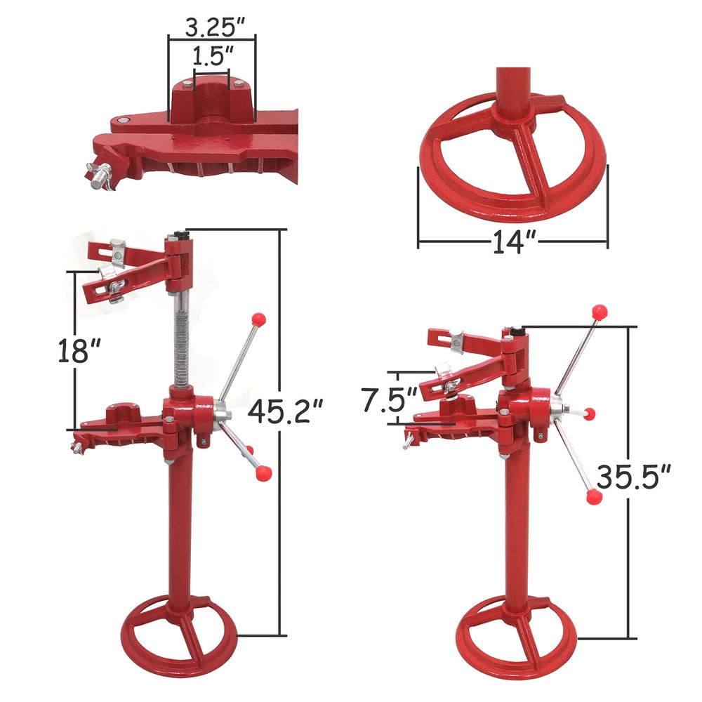Auto Spring Compressor Hand Operate 20 Inch Max.Height Strut Coil Spring Press