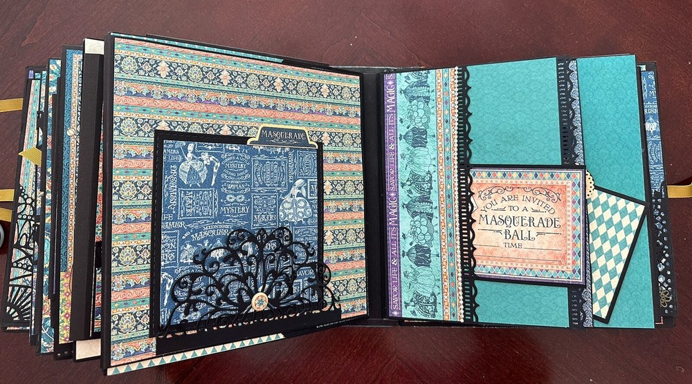 Handmade Album Using Graphic 45 Midnight Masquerade