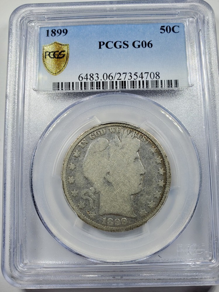 1899 Barber Half Dollar PCGS G06