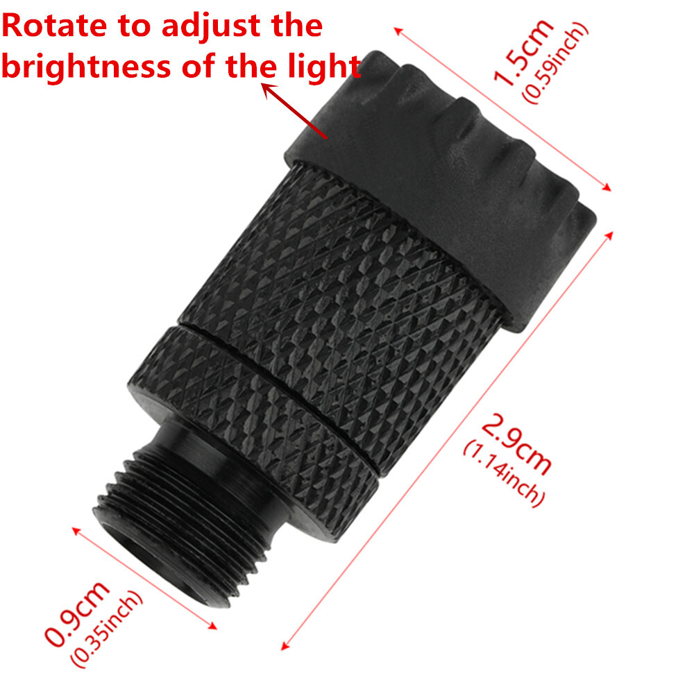 Archery Compound Bow Sight Light Led 3/8"-32 thread Adjustable 3 Levels Shooting