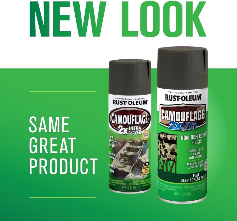 Camouflage Spray Paint Deep Forest Green 12oz 6 Pack