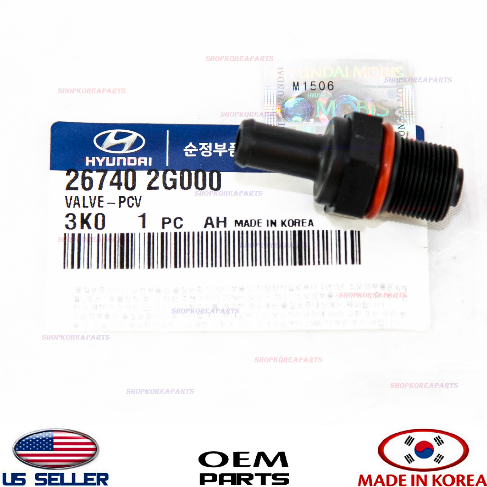 Genuine PCV Valve OEM Ventilation Valve Hyundai Kia 2010-2022 *See compatibility