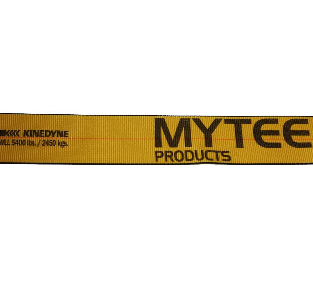 (4 Pack) Kinedyne 4" x 30' Winch Strap with Flat Hook - Gold