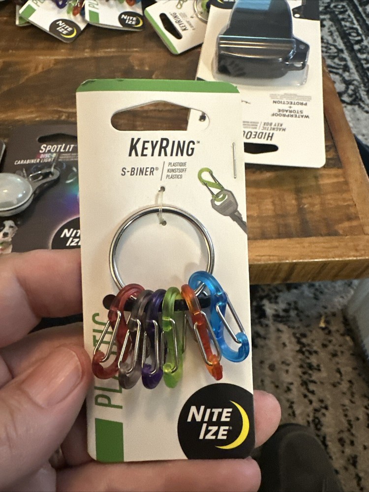 Nite Ize Stainless Steel Keyring w/ Mini S-Biners