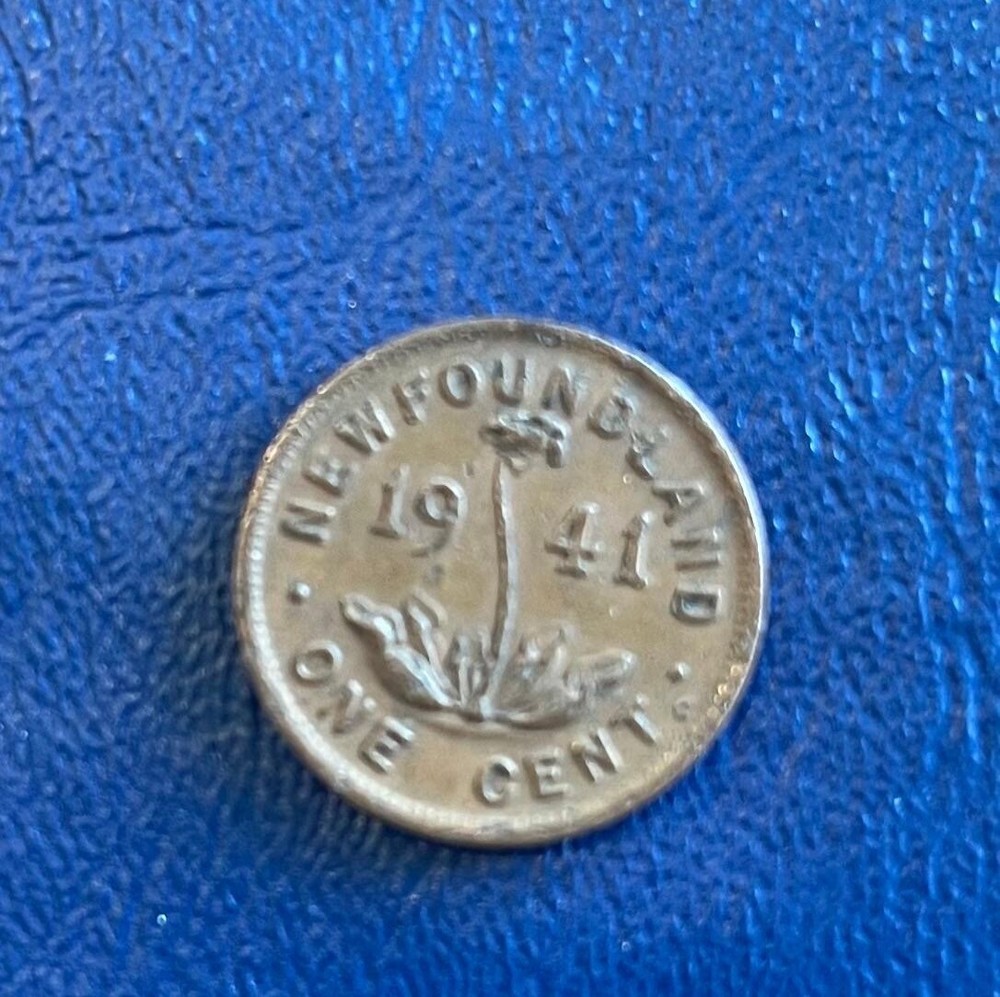 Uncirculated 1941-C Newfoundland One Cent Coin