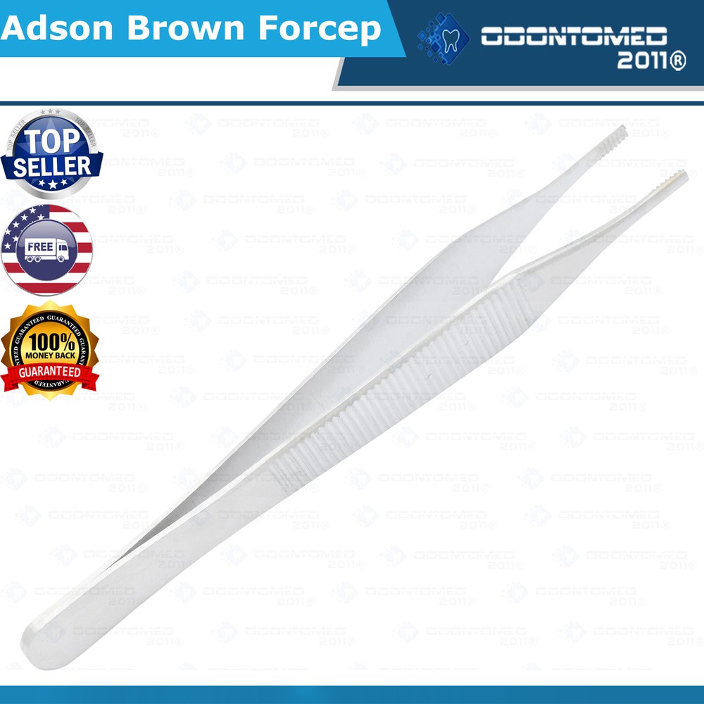 ODM Adson Brown Forceps 4.5" 9x9t Surgical Instruments