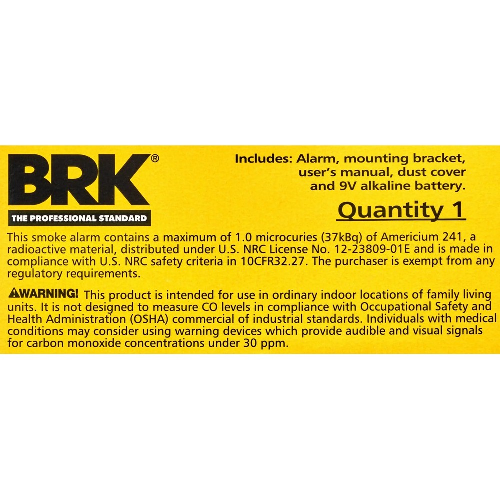 BRK SC9120B Smoke & Carbon Monoxide Detector