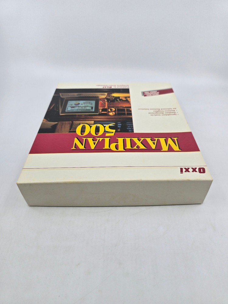 Vintage Amiga MaxiPlan 500 Spreadsheet Software CIB Complete Oxxi Aegis 2 Disk