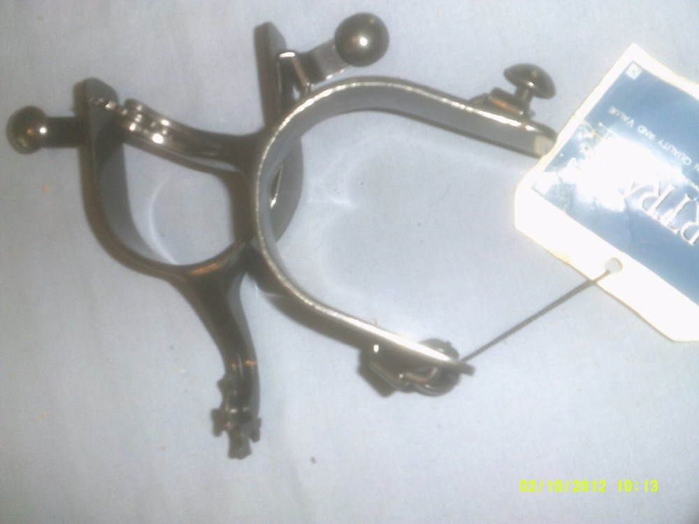 Spurs, Partrade Mens Black with Split Rowels