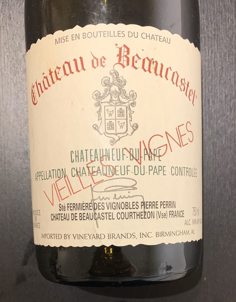 2009 Chateau de Beaucastel Wine Empty Bottle 750 ml