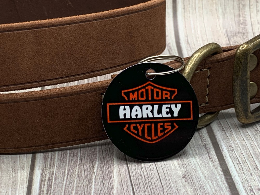 Disc Shaped Pet ID Name Tag Extra Large XL | Personalized Custom Made to Order
