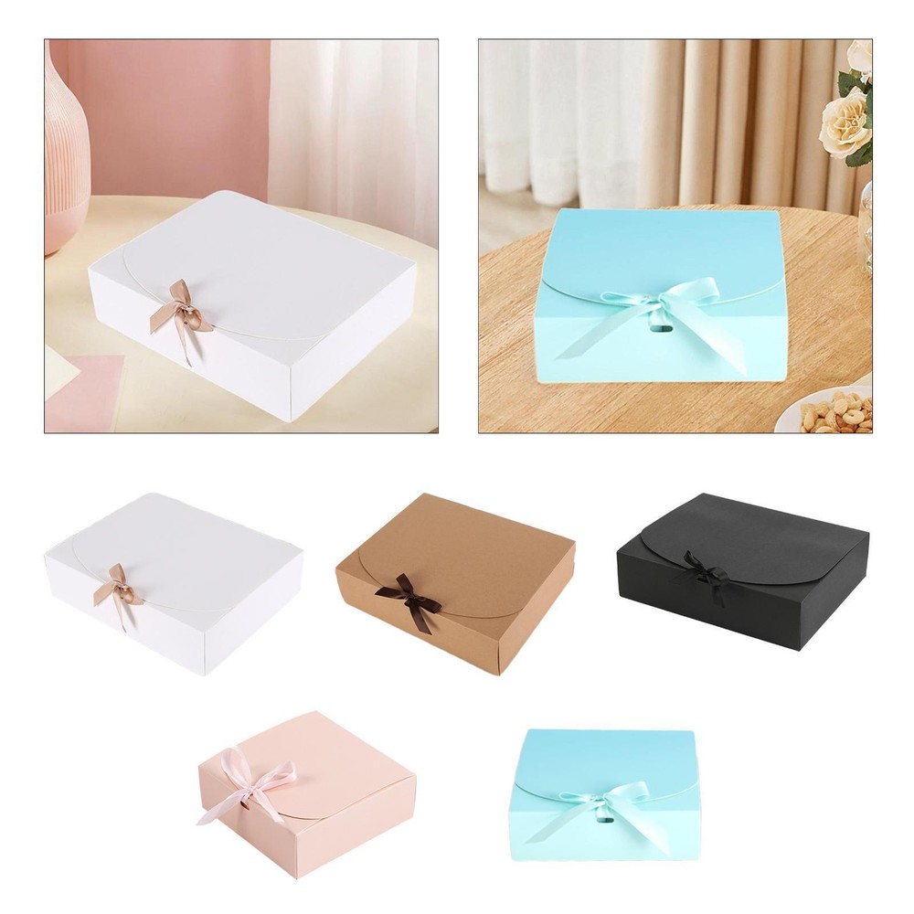 Gift Box with Lid Recyclable Biscuit Box Rectangle Paper