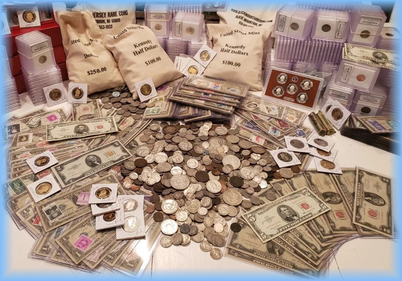 ESTATE SALE ~ OLD US COINS ~ GOLD BARS ~ .999 SILVER BARS ~ BULLION ~ US BILLS