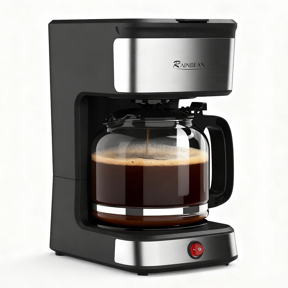 Drip Coffee Maker Office Coffee Brewing Machine with Heated Base,Black