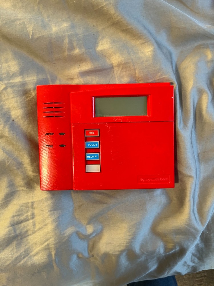 HONEYWELL 6150 SECURITY FIRE ALARM KEYPAD RED USED