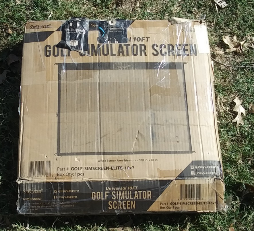 GoSports Golf Simulator Screen - Elite - 10x7 - READ DESCRIPTION