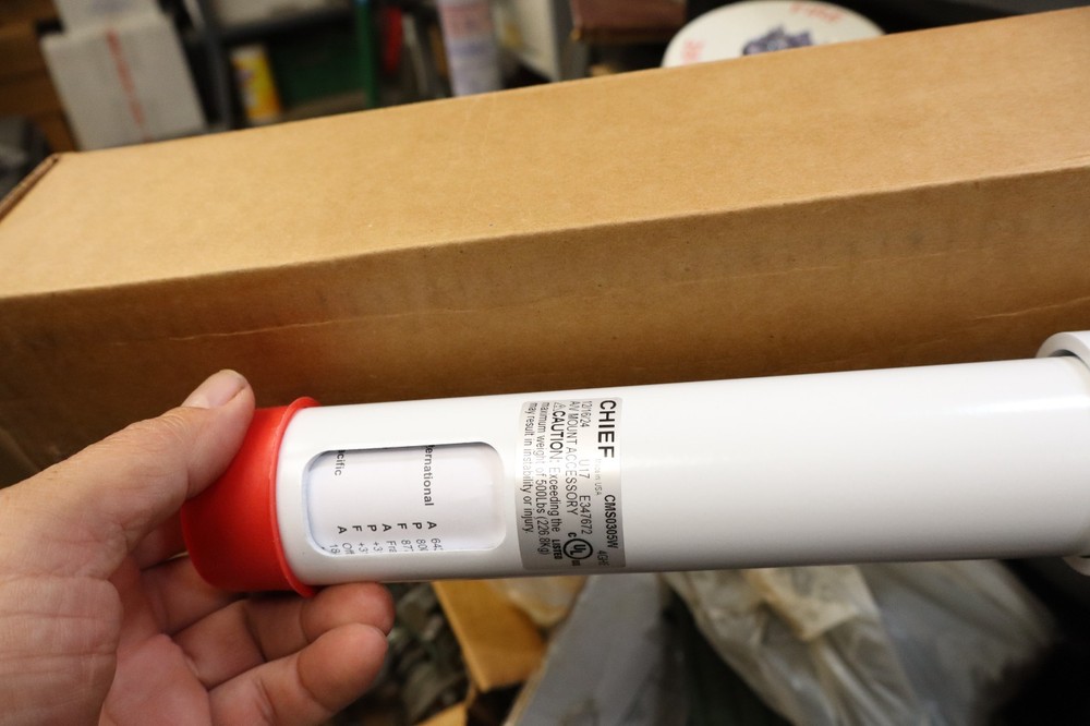 Chief CMS0305W Mount 3-5' Adjustable Extension Column White