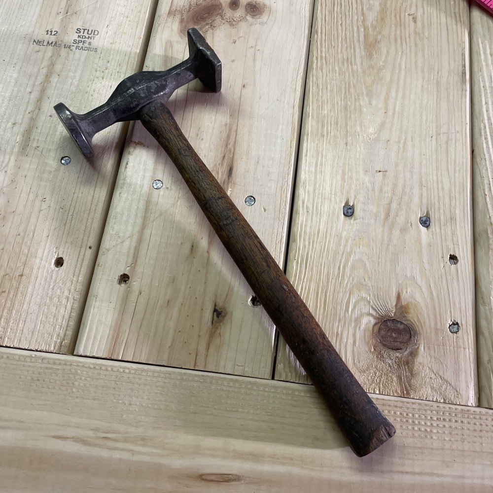 VTG AUTO BODY HAMMER, ROUND, SQUARE