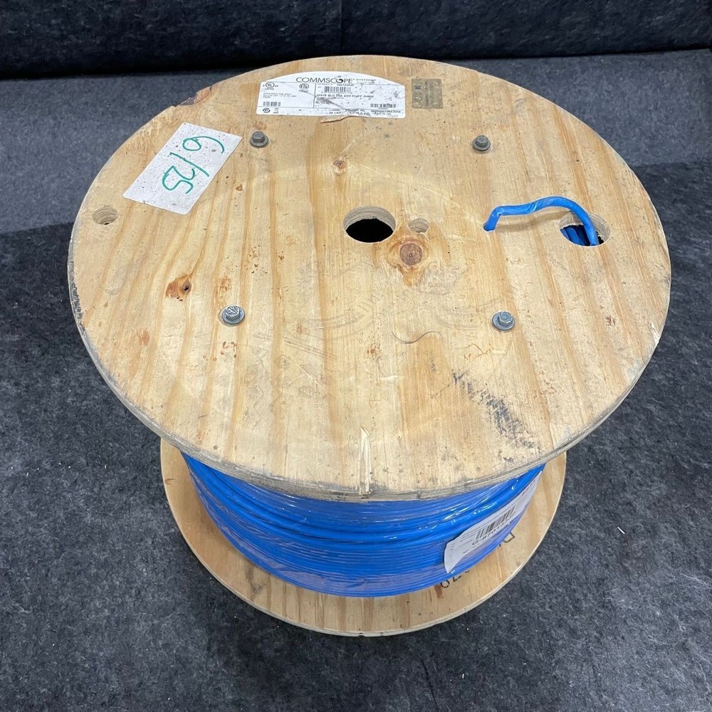 COMMSCOPE Communications Cable Category 6A Plenum, 4 Pair, 1000 ft, 760122630*