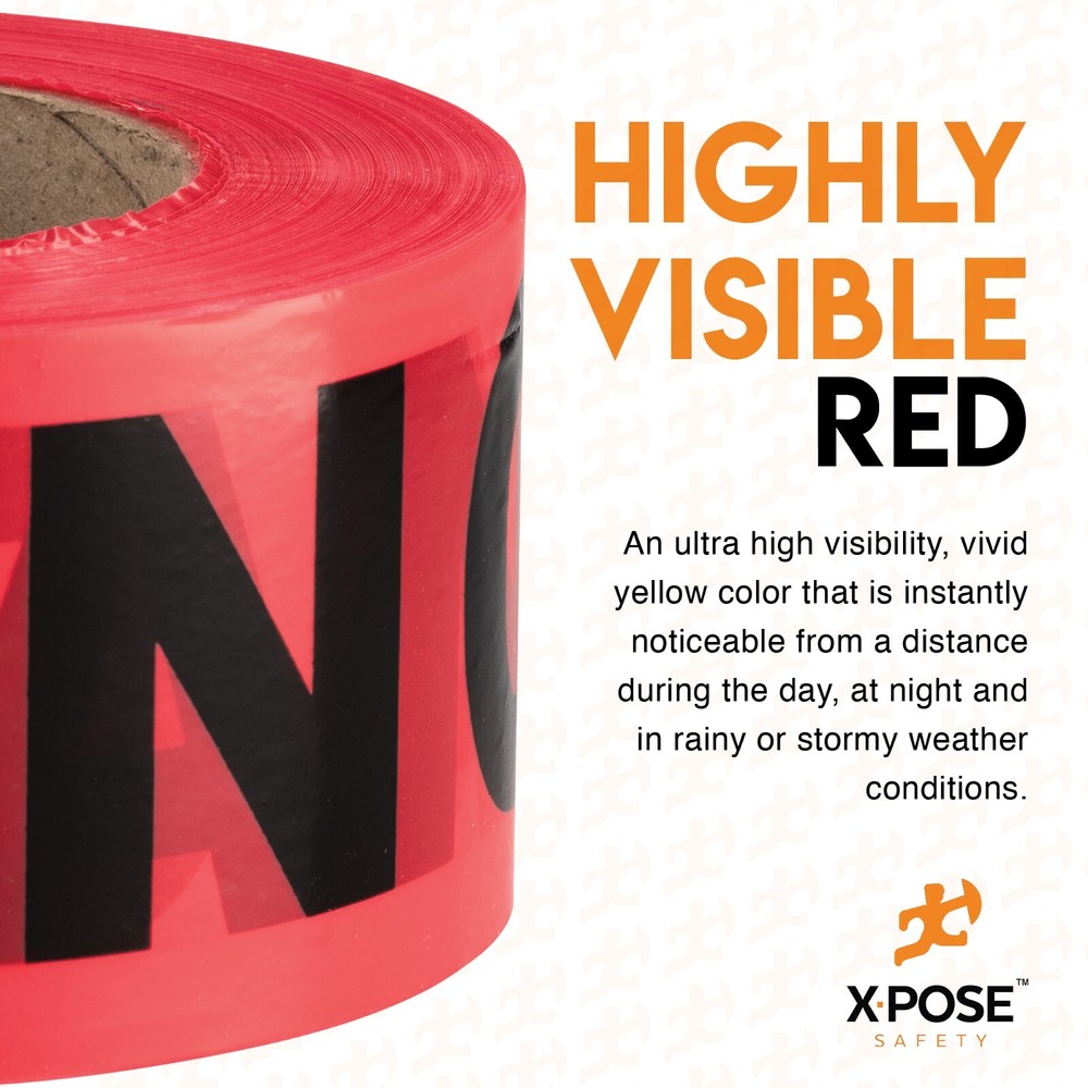 Danger Do Not Enter Tape Roll - 1000 Ft x 3 Inch Wide Each