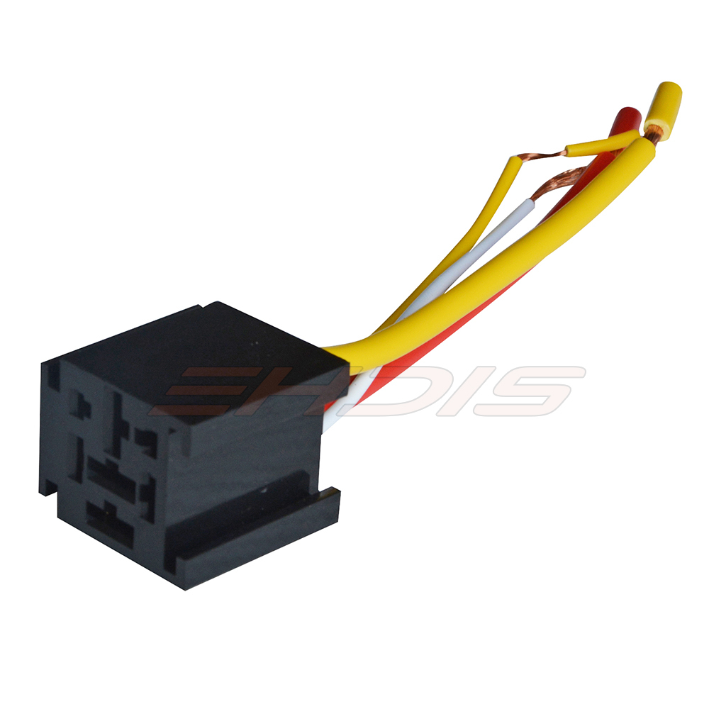 2 PCS Car Relay 4Pin DC 12V 80A Normally Open SPST with Relay Socket Plug 4 Wire