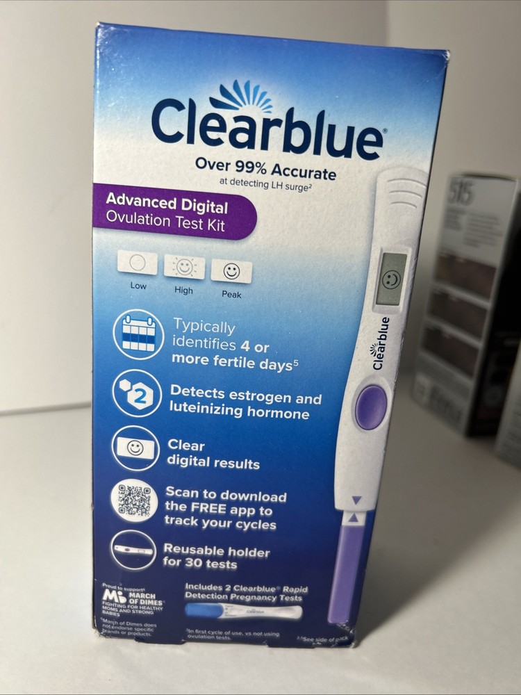 Clearblue Advanced Digital Ovulation Test Kit - (30 + 2) Tests Expire 4/2027